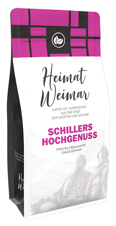 SCHILLERS HOCHGENUSS - Feinster Crema-Kaffee (ganze Bohnen)